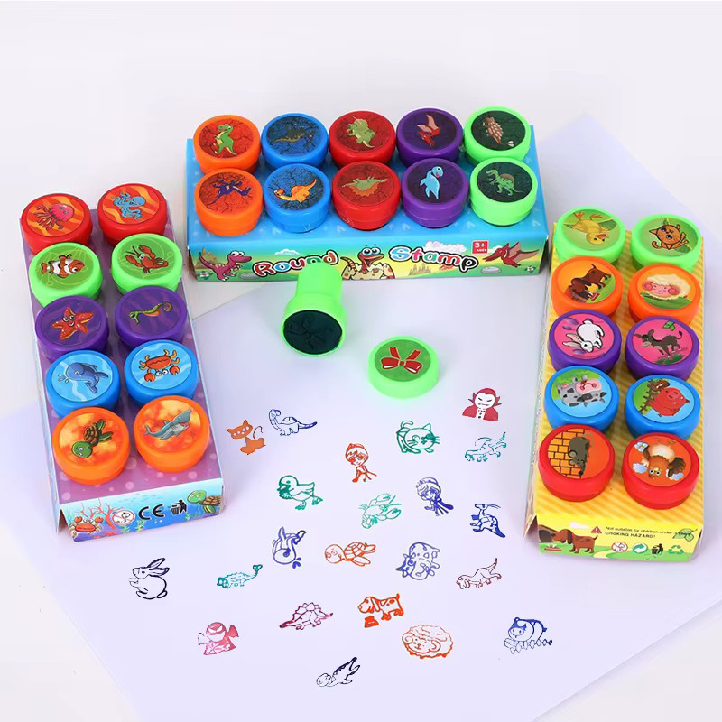 soulbao Smiley Gesicht Briefmarken, 10-teiliges Set, self-inking, ab 3 Jahre - Bild 2