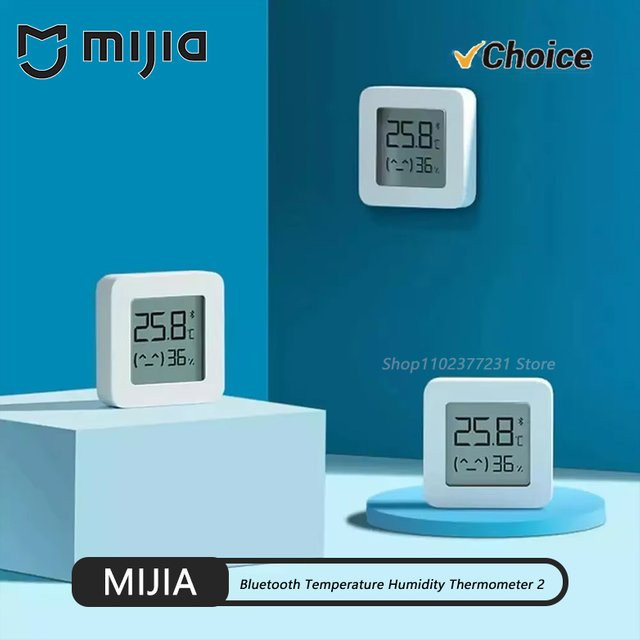 Mijia Bluetooth Thermometer und Feuchtigkeitsmesser mit Smart LCD-Bildschirm in Weiß - Bild 1