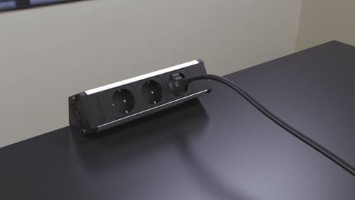 Kopp 3fach Steckdosenleiste aus Aluminium in Silber eloxiert - Bild 1
