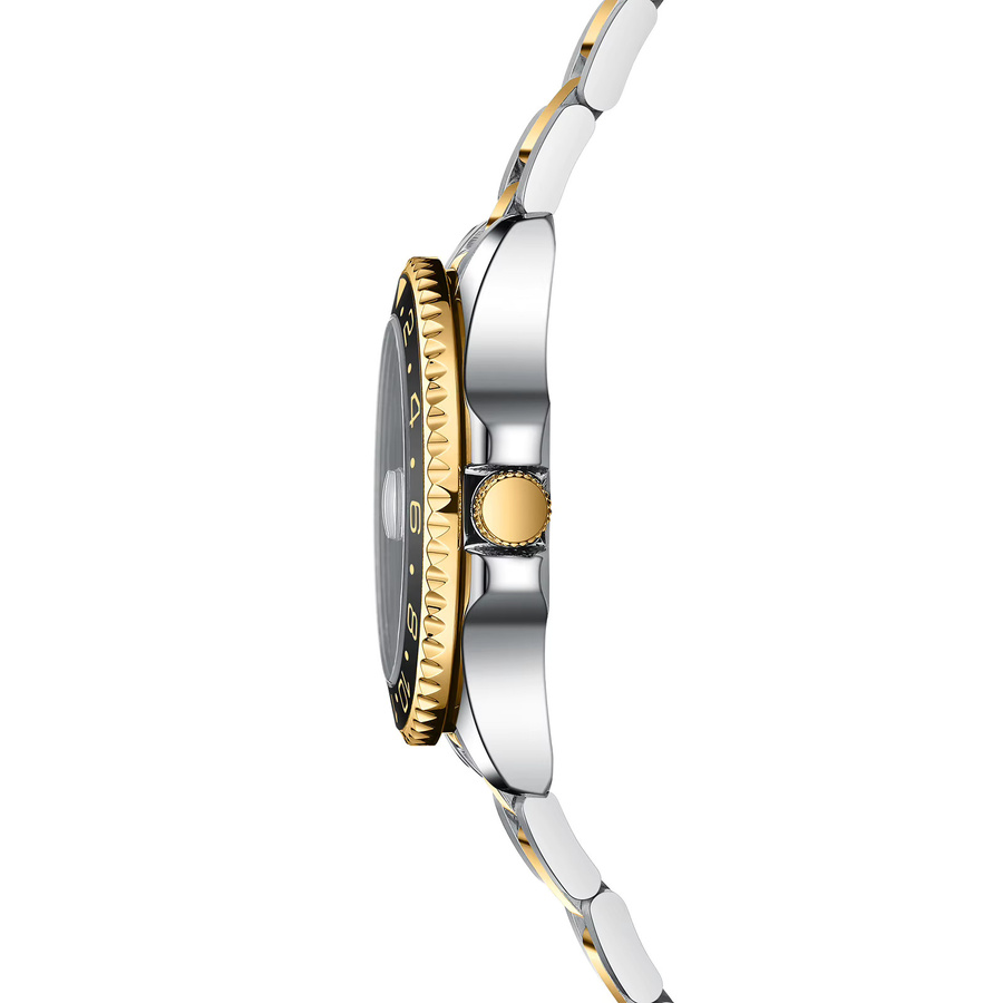 NIBOSI Armbanduhr Edelstahl, Quarz, Wochentag, Datum, Herren - Bild 3