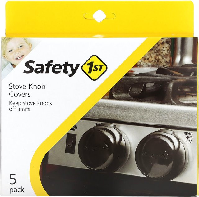 Safety 1st Herdknopfabdeckungen 5er-Pack Schwarz - Bild 1