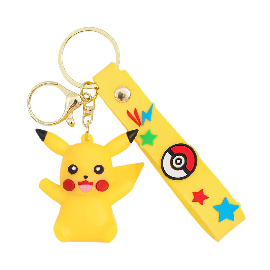 Pokémon Schlüsselanhänger-Set, Pikachu Eevee Charmander, Bunt, Unisex - Bild 3