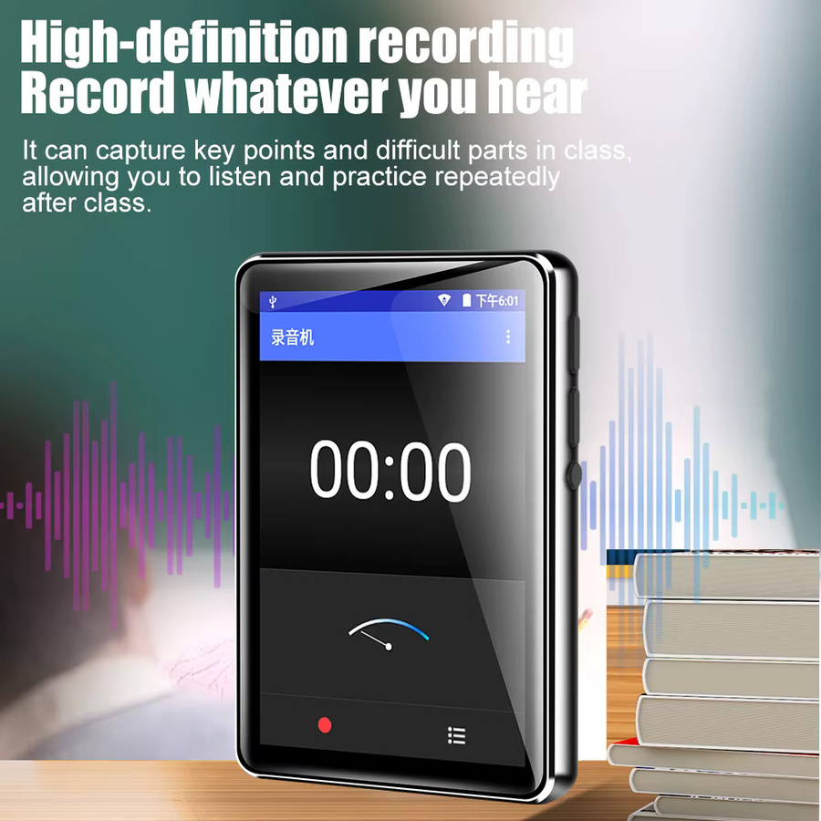 Famue PA03 Mini WiFi MP3-Player mit Android-System, Bluetooth 5.3 und 80G Speicher, Schwarz - Bild 5