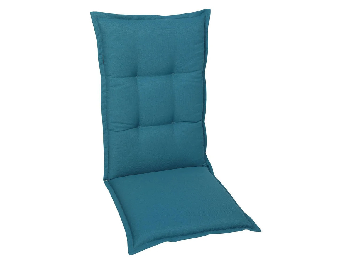 GO-DE TEXTIL Gartenauflage Uni 2er Set Mittellehner in Petrol aus Polyester - Bild 2
