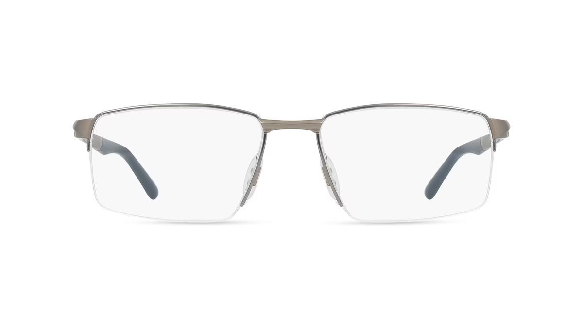 Porsche Design P81005 Korrektionsbrille, Halbrand, Quadratisch, Metall, grau - Bild 1