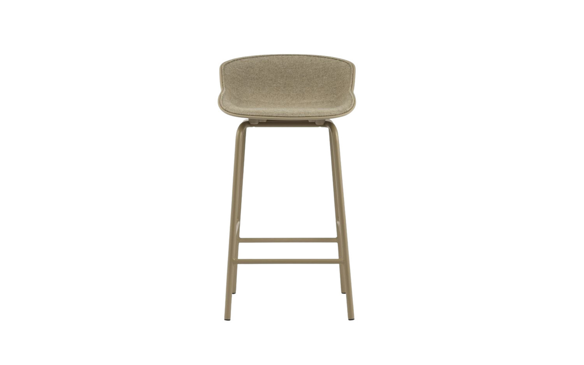 Normann Copenhagen Hyg Barhocker in Beige mit Frontpolsterung im skandinavischen Stil, Höhe: 65 cm - Bild 2