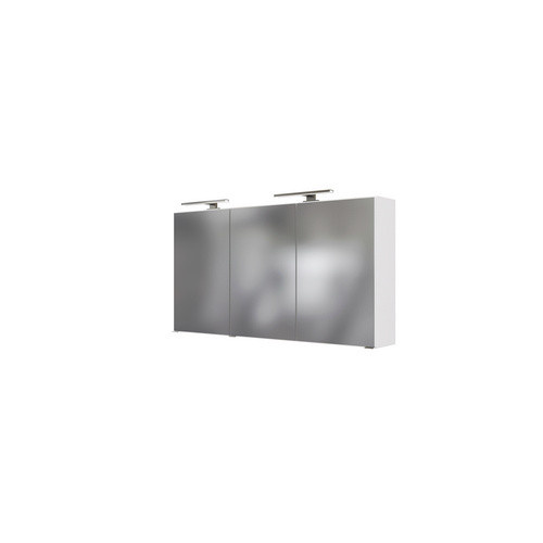 HELD MÖBEL Spiegelschrank Garda in Weiß mit LED-Beleuchtung und Glas, Höhe: 64 cm, Breite: 120 cm, Tiefe: 20 cm - Bild 2