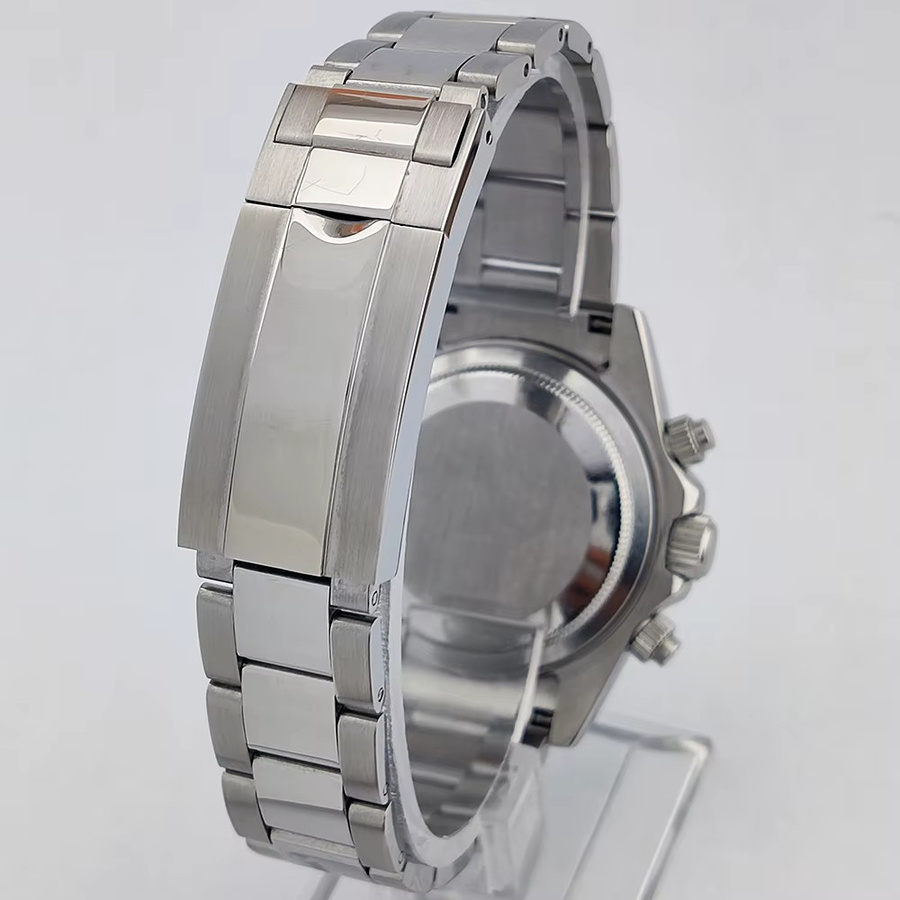 OUMASHI Chronograph, Quarz, Edelstahl, Saphirglas, Klettverschluss, Herren - Bild 2