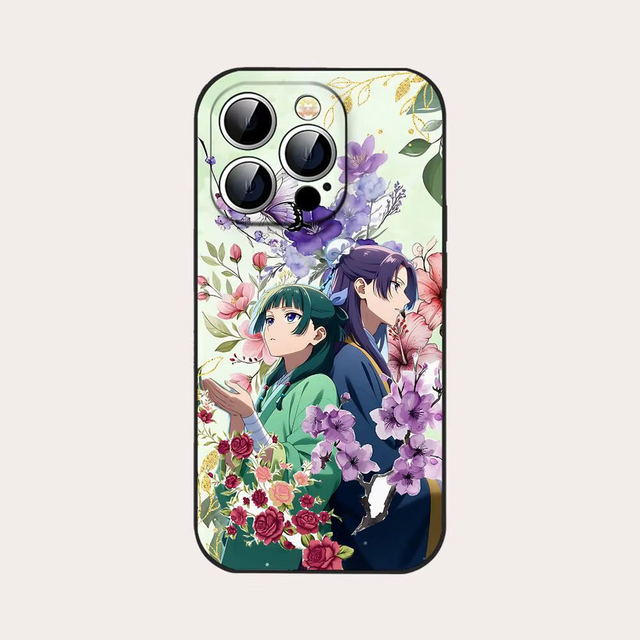 Schwarze Stoßfeste Handyhülle im Anime The Apothecary Diaries Design für iPhone Modelle - Bild 7