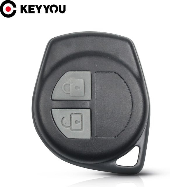 KEYYOU Ersatzgehäuse für Suzuki Autoschlüssel Swift Grand Vitara SX4 Liana Aerio Jimny mit 2 Tasten in Schwarz ohne Klinge - Bild 1