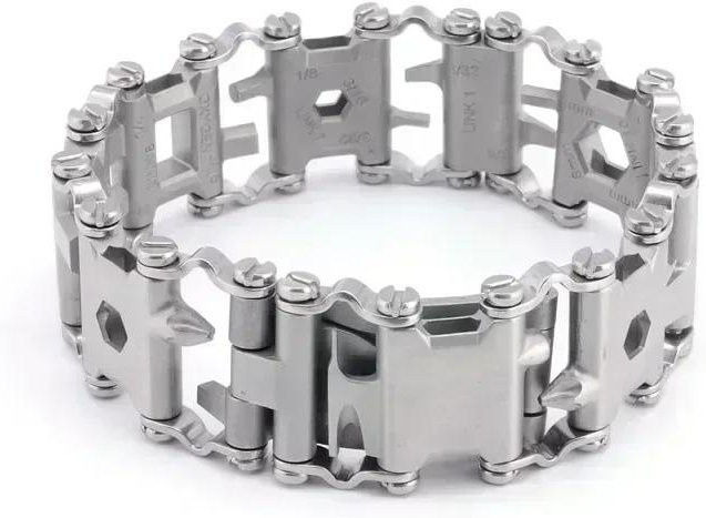 Wucifang Jewelry Armband, Edelstahl, Weiß, Herren - Bild 1