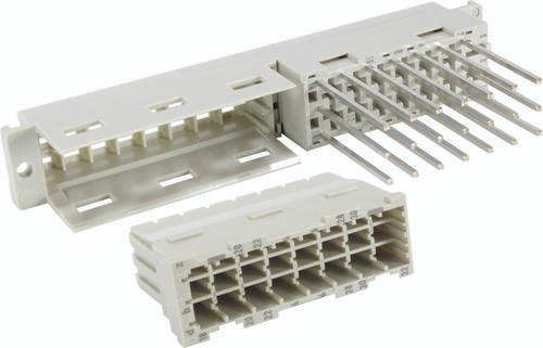 HARTING Federleiste aus Messing, 3 Reihen, Grau, Artikelnummer 09060452871 - Bild 1