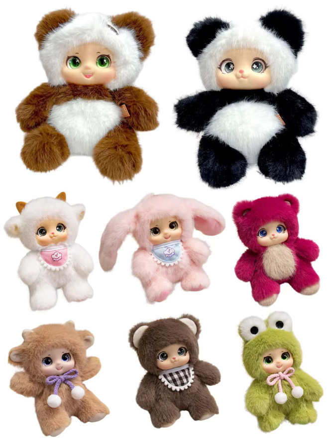 TOPTOY Tierfiguren Panda Hase Bär Schaf, Plüsch, Vinyl, 18cm - Bild 4