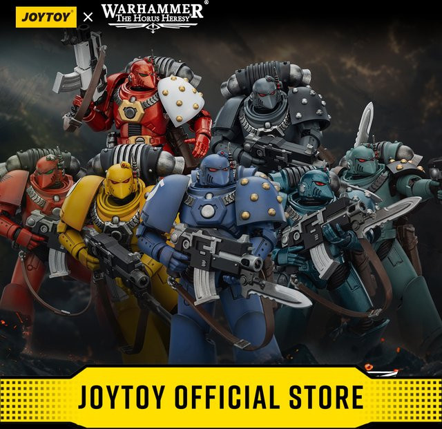 JOYTOY The Horus Heresy MKVI Taktischer Legionär Ultramarines Imperial Fist Blood Angels, Actionfigur, 1/18 - Bild 1