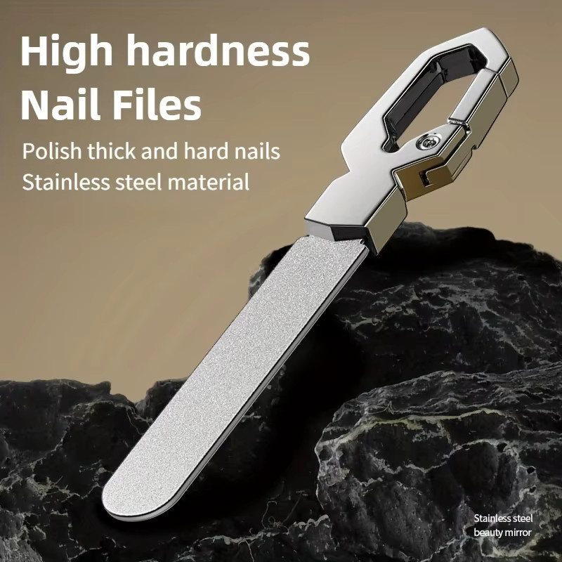 Ouriner Nagelfeile aus Edelstahl, doppelseitig, Unisex - Bild 2