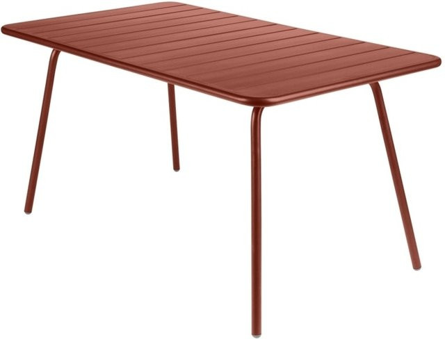 Fermob Luxembourg Tisch aus Aluminium in Rot für Garten und Outdoor - Bild 1