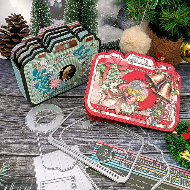 Alinacutle Kameraalbum aus Metall für DIY-Grußkarten und Scrapbooking - Bild 1