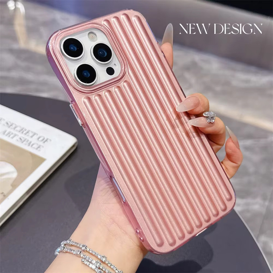 Luxuriöse 3D-Texturierte Handyhülle für Apple iPhone in Purple, Schlanke Weiche TPU Schutzhülle mit Designer-Rückseiten-Cover - Bild 2