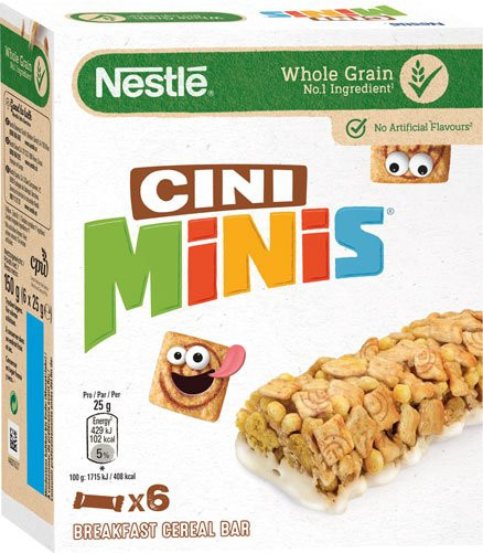 Nestlé Cini Minis Cerealien-Riegel 6 x 25 g - Bild 1