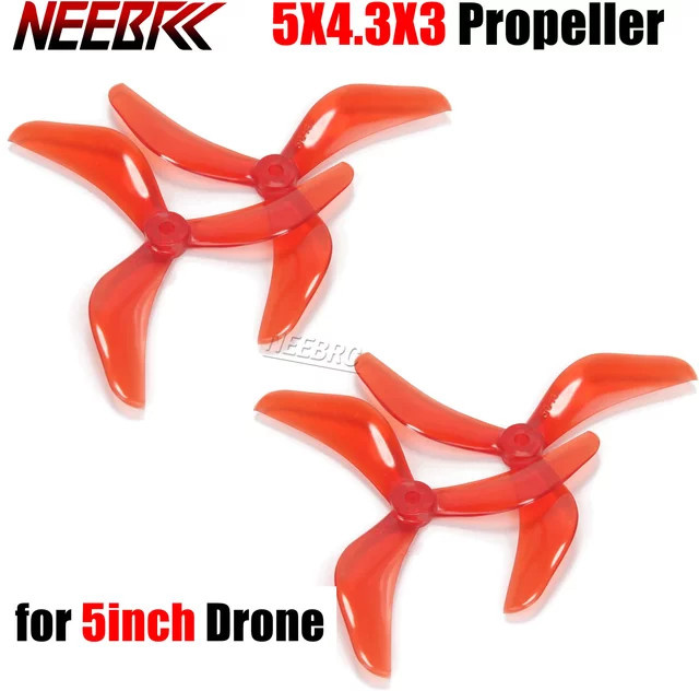 NEEBRC 5043 CW & CCW 5X4,3X3 3-Blatt PC Propeller, 4-teiliges Set - Bild 1
