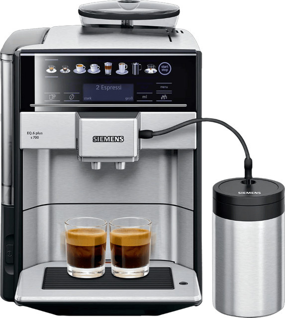 Siemens EQ.6 plus s700 TE657M03DE Kaffeevollautomat in Edelstahl/Silber - Bild 1