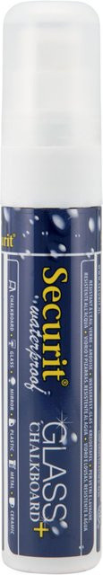 Securit 2er-Set Flüssigkreidemarker in Weiß mit rechteckiger Spitze und wasserfester Tinte für Profis - Bild 1