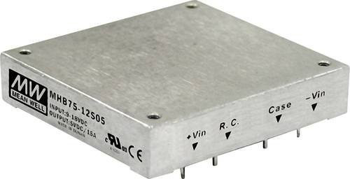 Mean Well MW MHB75-24S12 DC/DC-Wandler 75W in Silber - Bild 1