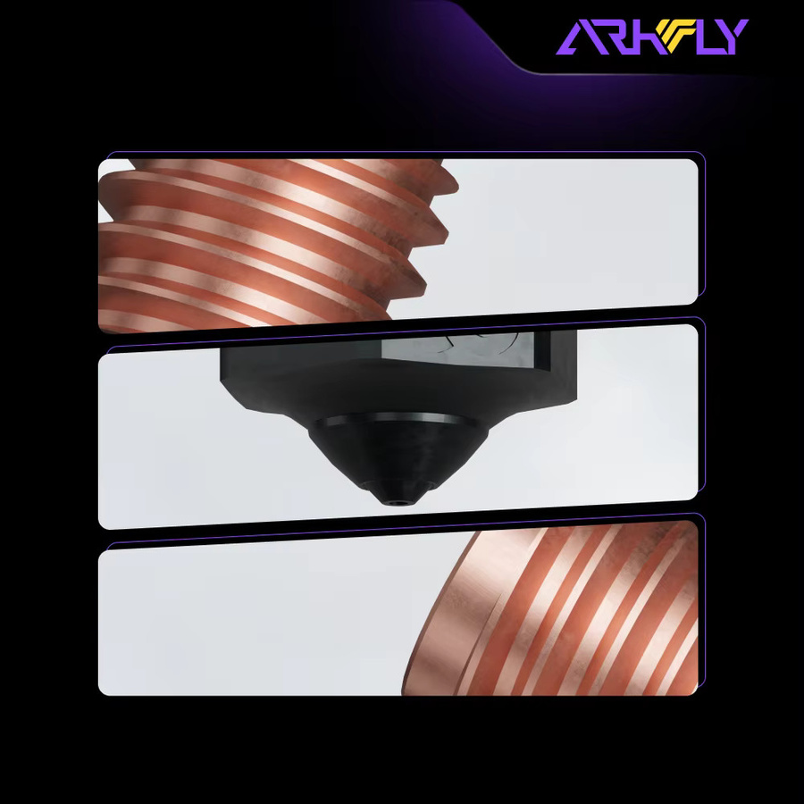 Arkfly Phaetus Siliziumkarbid Düse für V6, MK8 und Volcano Hotends mit 550 °C Temperaturbeständigkeit für alle Filamente - Bild 3
