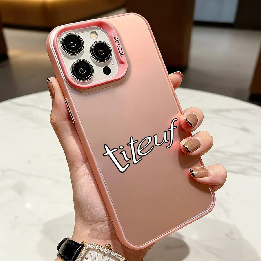 Stoßfeste P-Titeuf Silikon-Handyhülle aus TPU für Apple iPhone in Pink - Bild 2