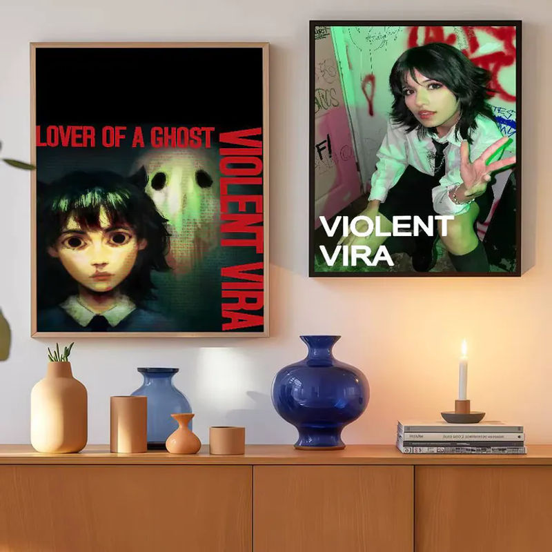 VIOLENT VIRA Ghost Posterdruck Porträt auf Papier, mehrfarbig, B: 21 cm, H: 30 cm - Bild 4