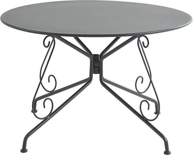 Gartentisch Guermantes von MYLIA in Anthrazitgrau aus Metall mit einer Breite von 120 cm - Bild 1