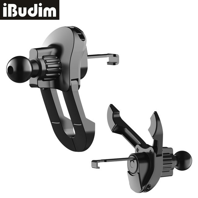 iBudim Universelle 17mm Kugelkopf-Autohalterung für Lüftungsschlitze in Schwarz für Handy und GPS - Bild 1