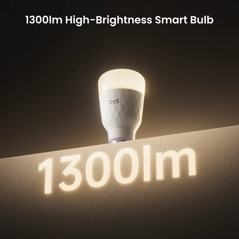 YEELIGHT Smart LED-Glühbirne D1 RGB E27, dimmbar, 1300 Lumen, Bluetooth-Verbindung, kompatibel mit Apple HomeKit und Amazon Alexa, Multicolor - Bild 2
