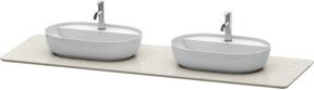 Duravit Waschtisch-Konsole Luv in Beige aus Quarz mit 2 Armaturen, B/T/H: 178,3 x 59,5 x 2 cm - Bild 1