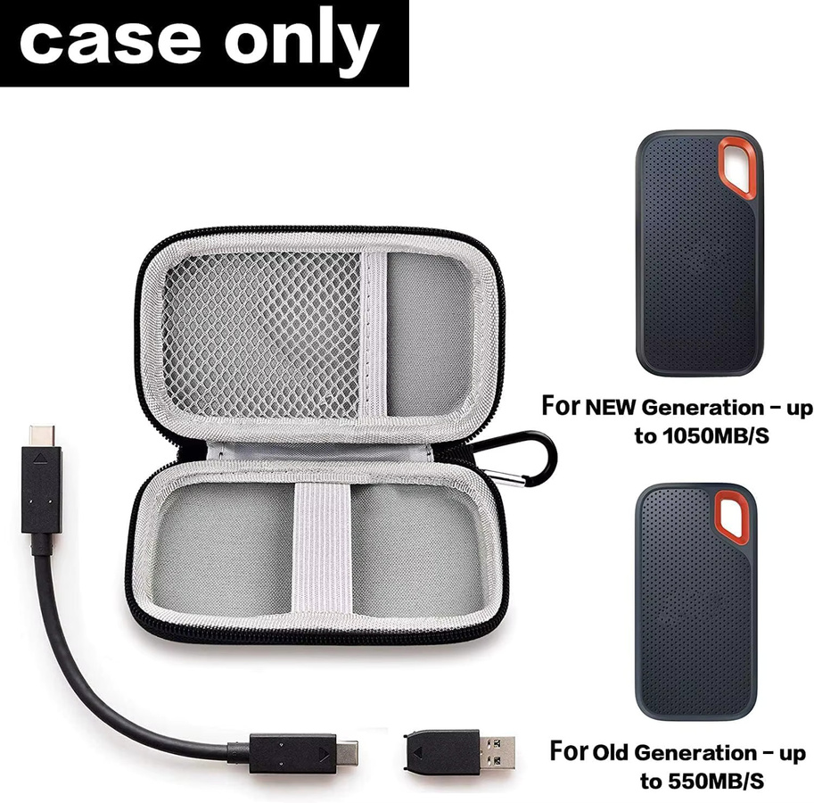 SanDisk Aufbewahrungstasche für Extreme Portable SSD in Schwarz - Bild 2