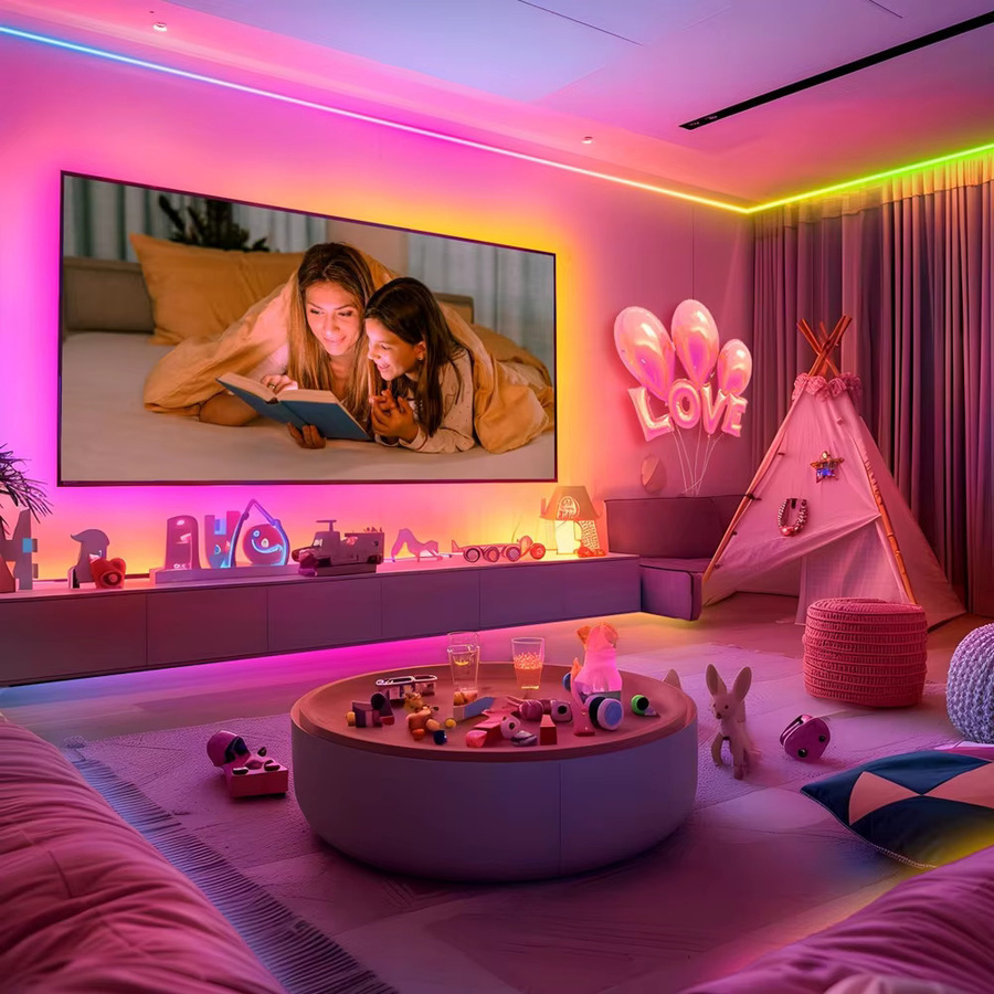CENFAYA COB RGBIC LED Streifen 24V mit RF Touch Panel Fernbedienung, Multicolour Effekt für Party und Zimmer Dekoration - Bild 2