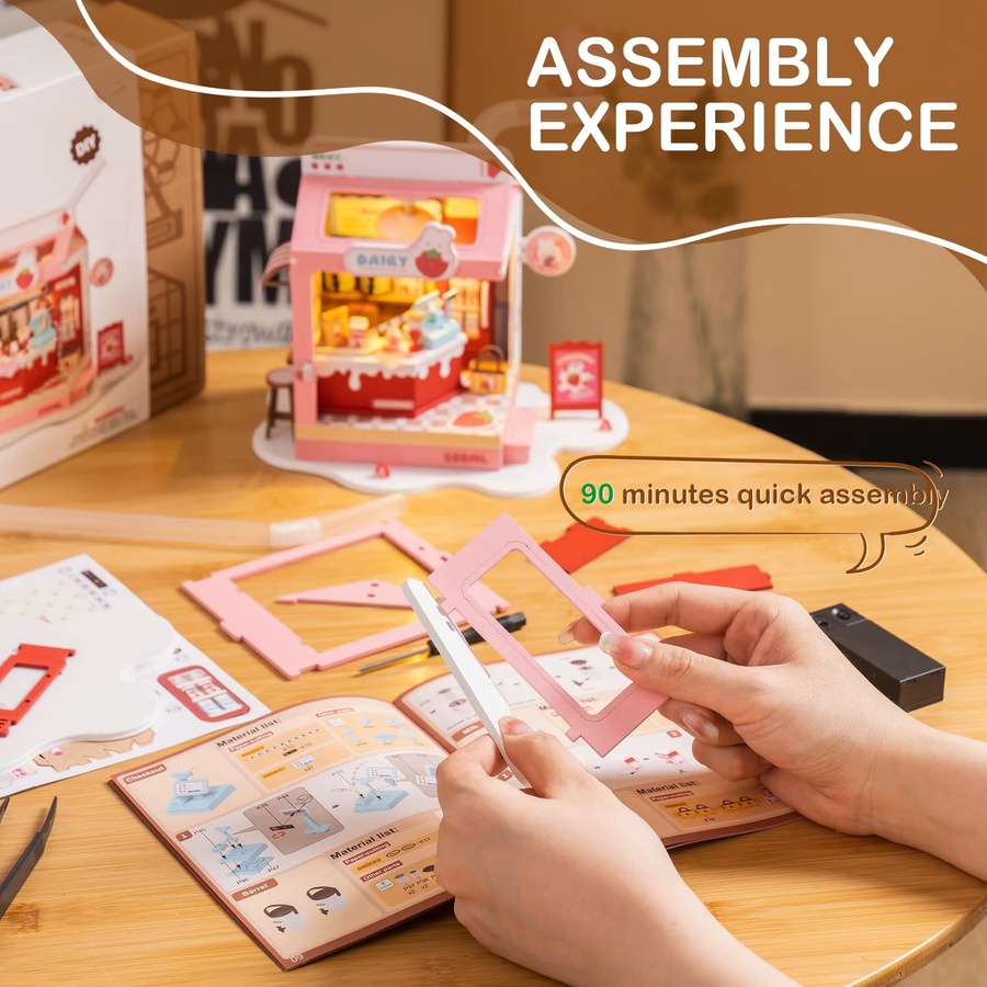 Rolife Food Box Shop, DIY Miniatur-Haus-Set, Bunt / Mehrfarbig - Bild 2