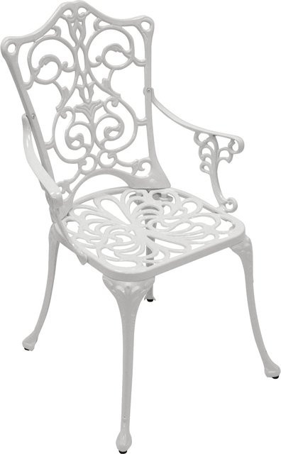 DEGAMO Sessel im Jugendstil aus Aluguss in Weiss - Bild 1