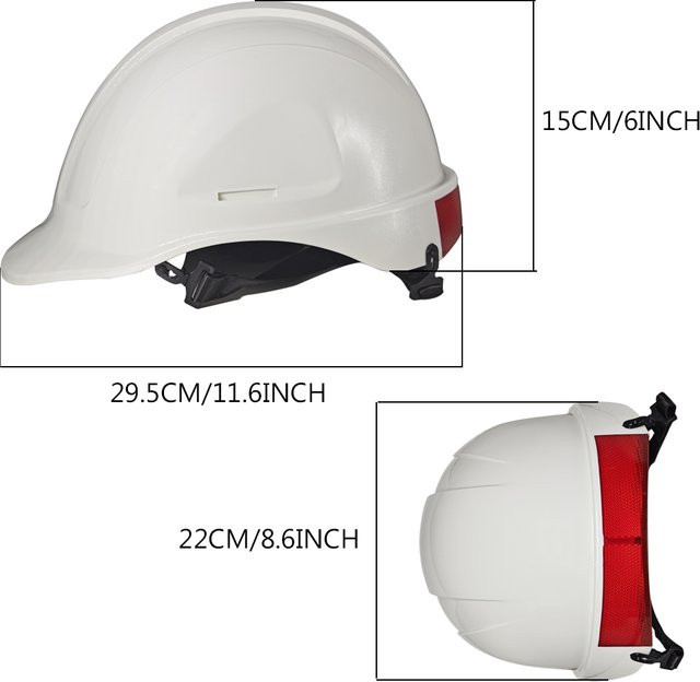 Safetree ABS Schutzhelm Typ II mit Reflektor in Weiß ungelüftet - Bild 1