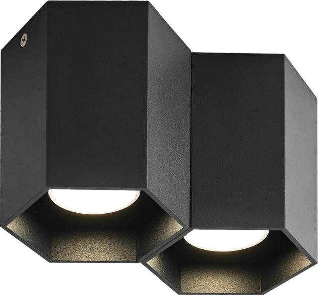 NETTLIFE Deckenstrahler aus Metall in Schwarz mit GU10 Fassung für ein modernes Design - Bild 1