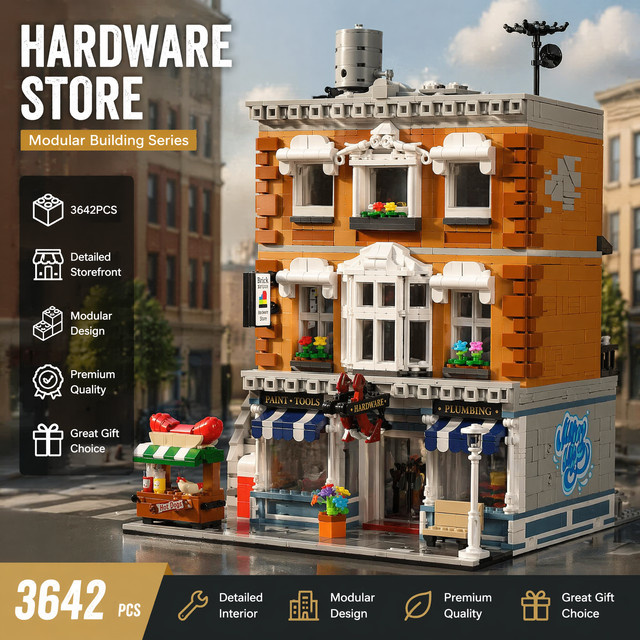 barweer Hardware-Laden, Bausteinset, 3642 Teile, ab 14 Jahren - Bild 1