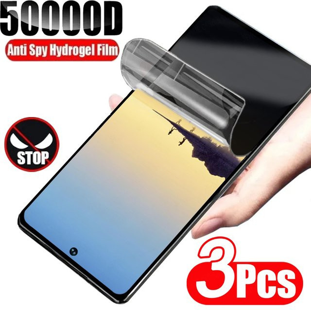 3er-Pack Hydrogel-Privatsphäre-Displayschutz für Motorola G04s, G04, G24 Power und Moto G 5G 2024 - Bild 1