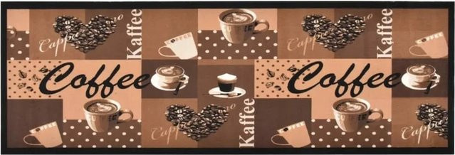 vidaXL Küchenteppich Waschbar Kaffee Braun B: 60 cm, L: 300 cm - Bild 1