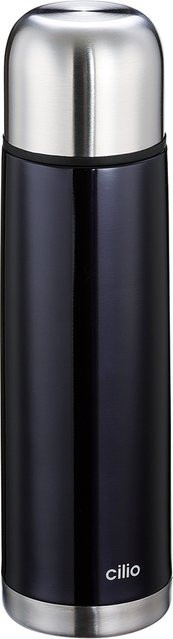 Isolierflasche cilio COLORE in Schwarz oder Blau mit 0,37 l - Bild 1