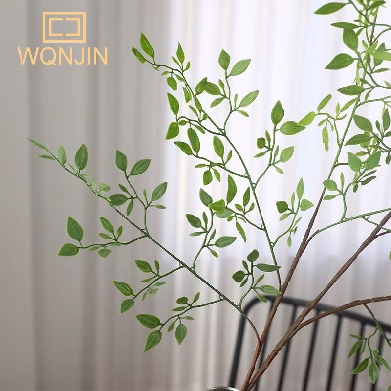 Künstliche Nandina Pflanze von WQNJIN in Grün aus Silikon für deine Hochzeitsdekoration - Bild 3