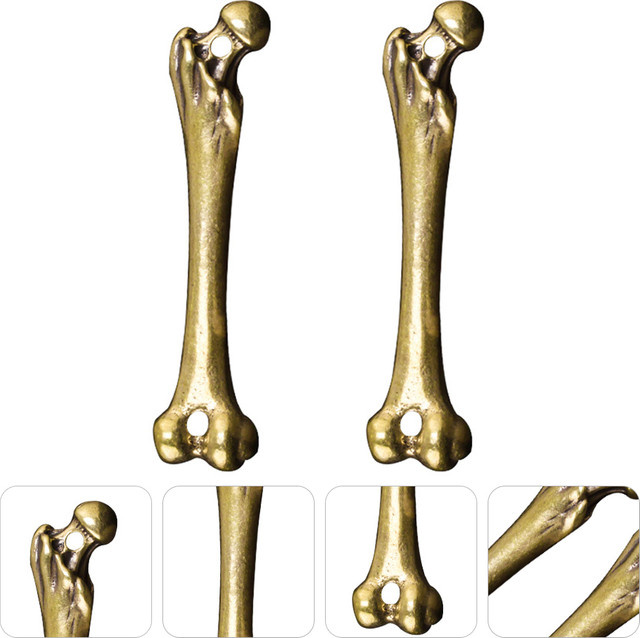 Anhänger Kupferknochen, Messing, Gold, Unisex - Bild 1