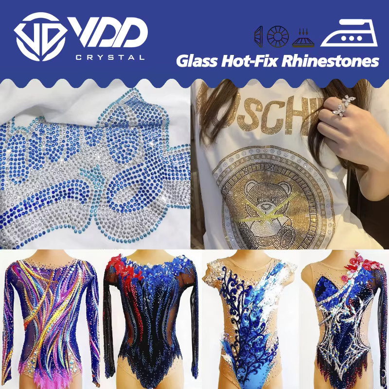 ACME VDD 015 Glas Flatback Hot-Fix Strasssteine in Burgunderrot für DIY Kleidung und Dekoration - Bild 5