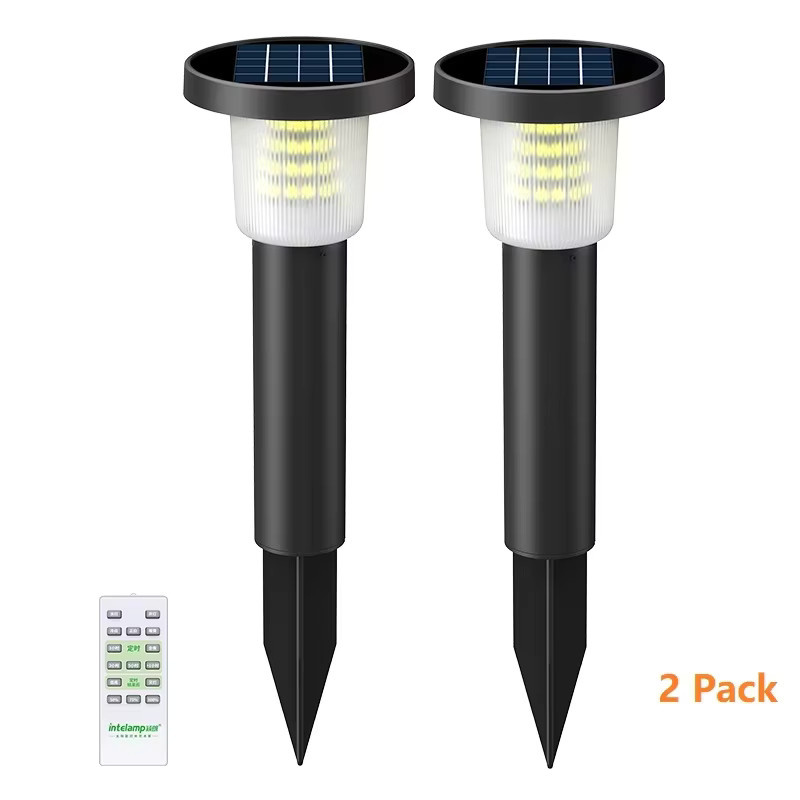 Intelamp 2er-Pack Solar-Wegbeleuchtung aus Edelstahl mit 3800mAh für Garten und Außenbereich - Bild 7