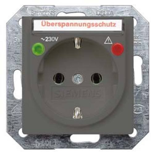 Siemens Schalterprogramm Carbon Steckdose in Schwarz und Grau 5UB1926 - Bild 1