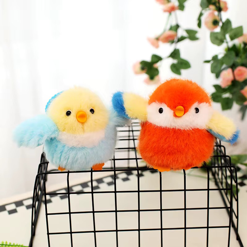 MIAOOWA Papagei Spatz Wellensittich Plüsch Spielzeug, 10cm, Lila, Bunt / Mehrfarbig - Bild 1